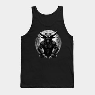 Minotaur black and white Tank Top